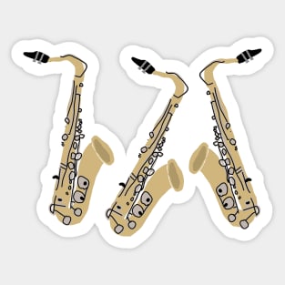 The Three Tenors Sax Sticker